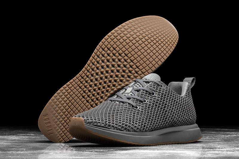 Dark / Grey Nobull Concrete Mesh Runner Women's Running Shoes | CA C1692T